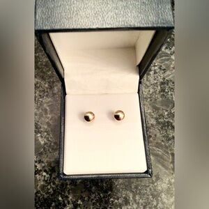 New! Gold Plated Silver Mini Stud Earrings